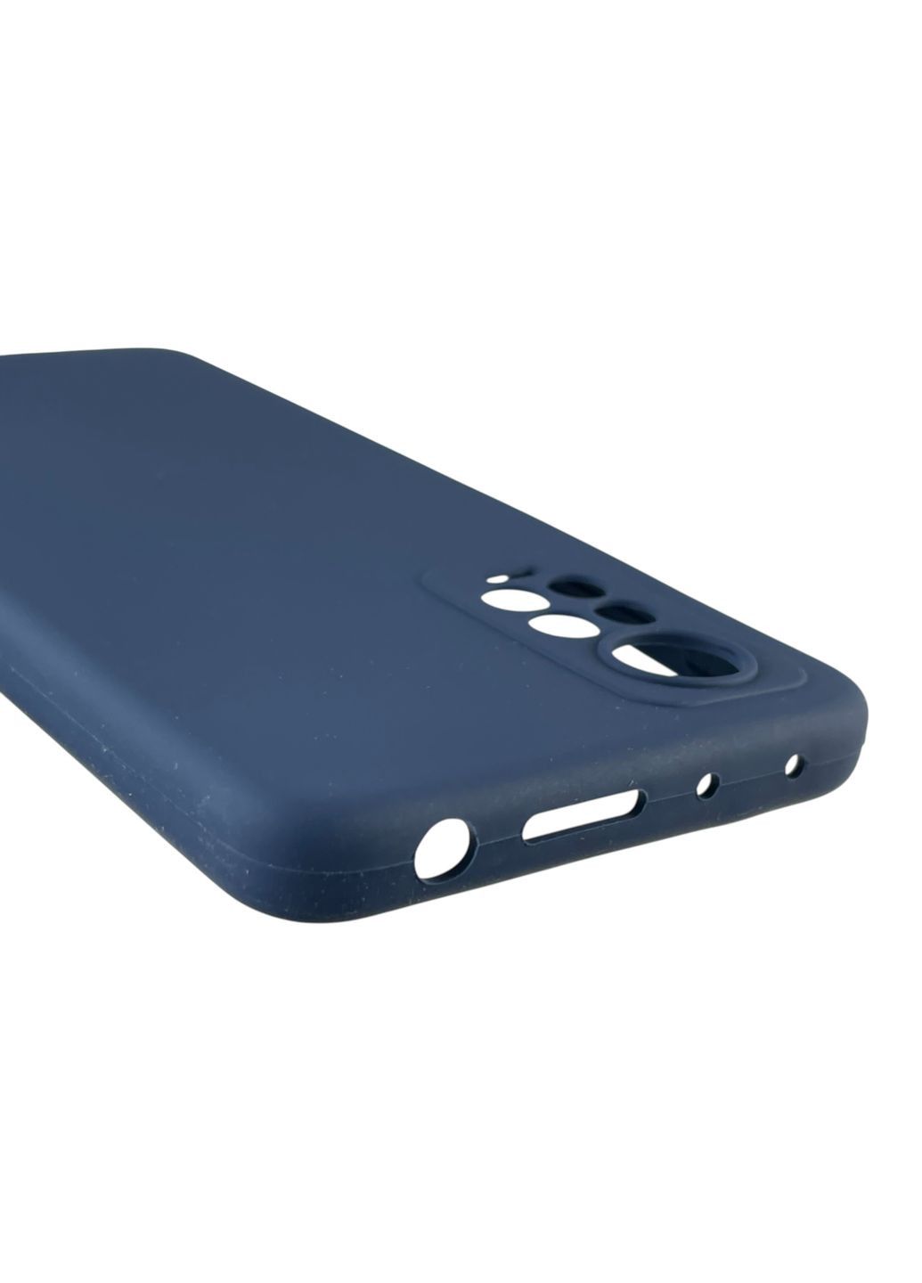 Чехол для Redmi Note 11 Pro 4G силиконовый с микрофиброй на сяоми редми нот 11 про 4г темно-синий Xiaomi (366386256)