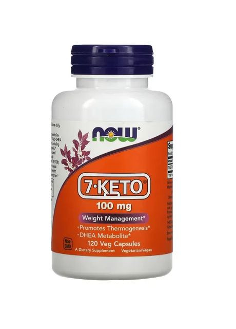 7 Кето ДГЭА (7-KETO DHEA) 100 мг 120 капсул Now Foods (361117172)