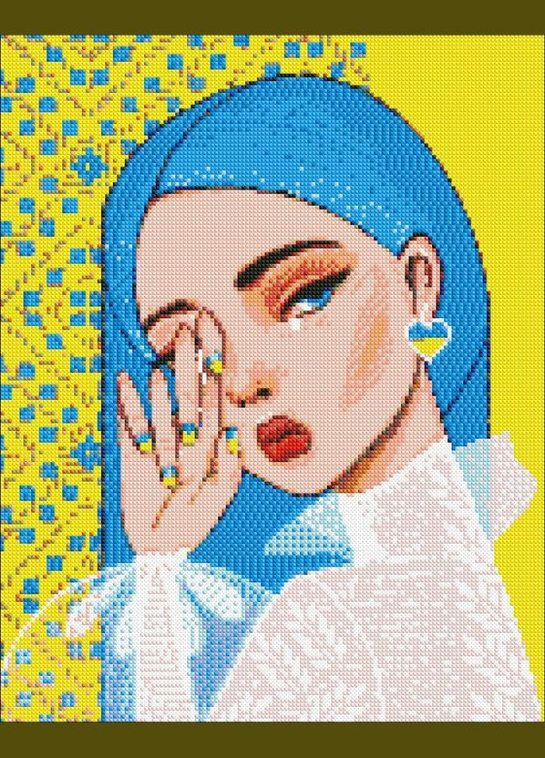 Набір з алмазною мозаїкою "Незламна @mosyakart" 40х50см Ідейка (317342779)