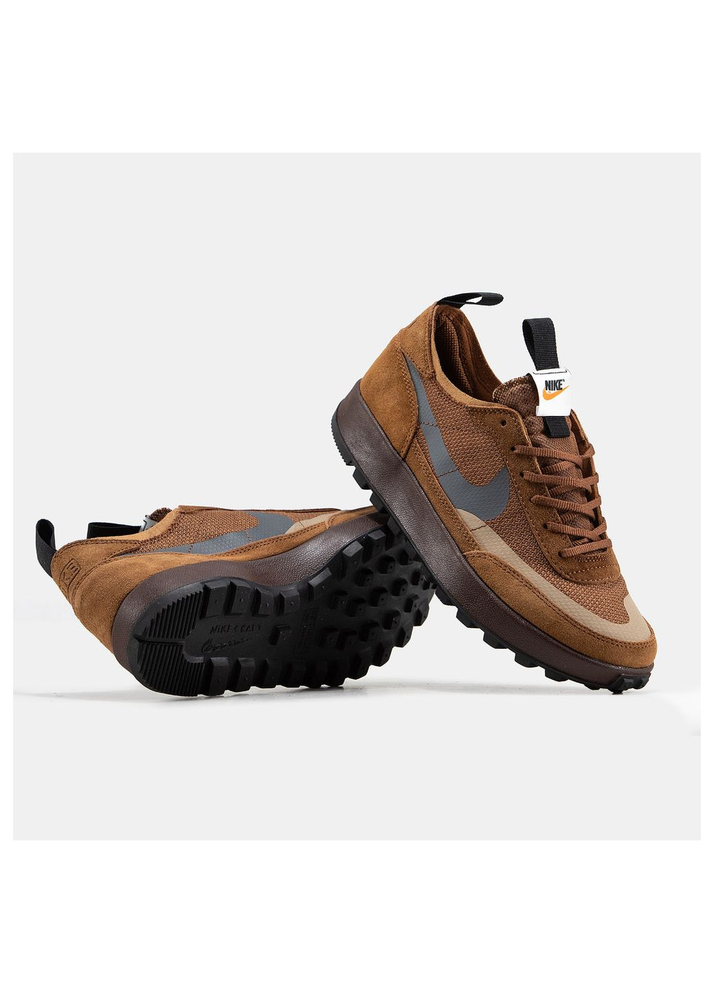 Світло-коричневі Осінні кросівки чоловічі Nike Craft x Tom Sachs