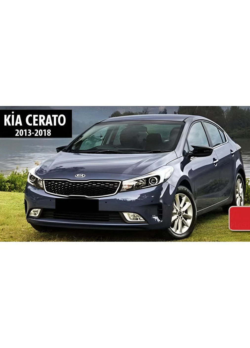 Накладки на зеркала BMW-Style (2 шт) для Cerato 3 2013-2018 гг. Kia (390720949)