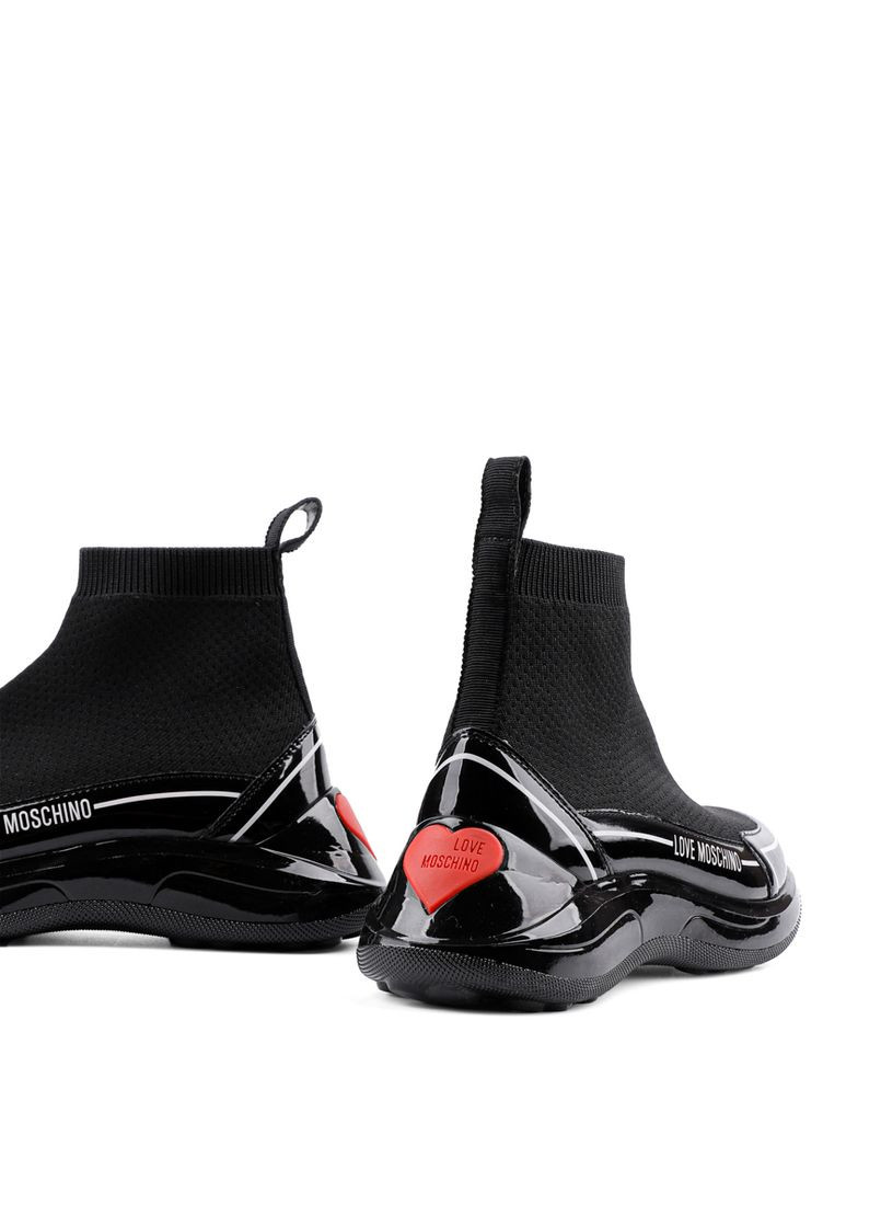 Осенние женские ботинки ja15176g1h ткань Love Moschino