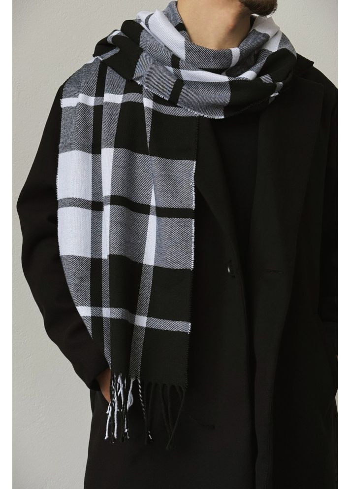 Шарф у клітинку Plaid black Without (364488547)