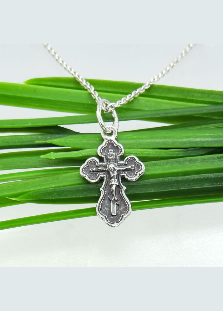 Срібний християнський підвіс "Хрестик маленький 2" No Brand (350667298)