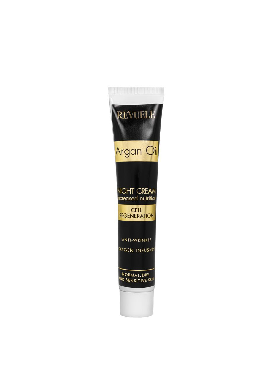 Крем для обличчя нічний Argan Oil Night Cream з олією арганії 50 мл REVUELE (367985008)