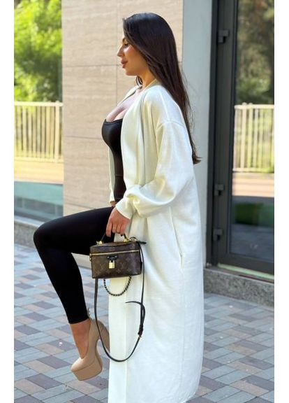 Белый демисезонный кардиган No Brand