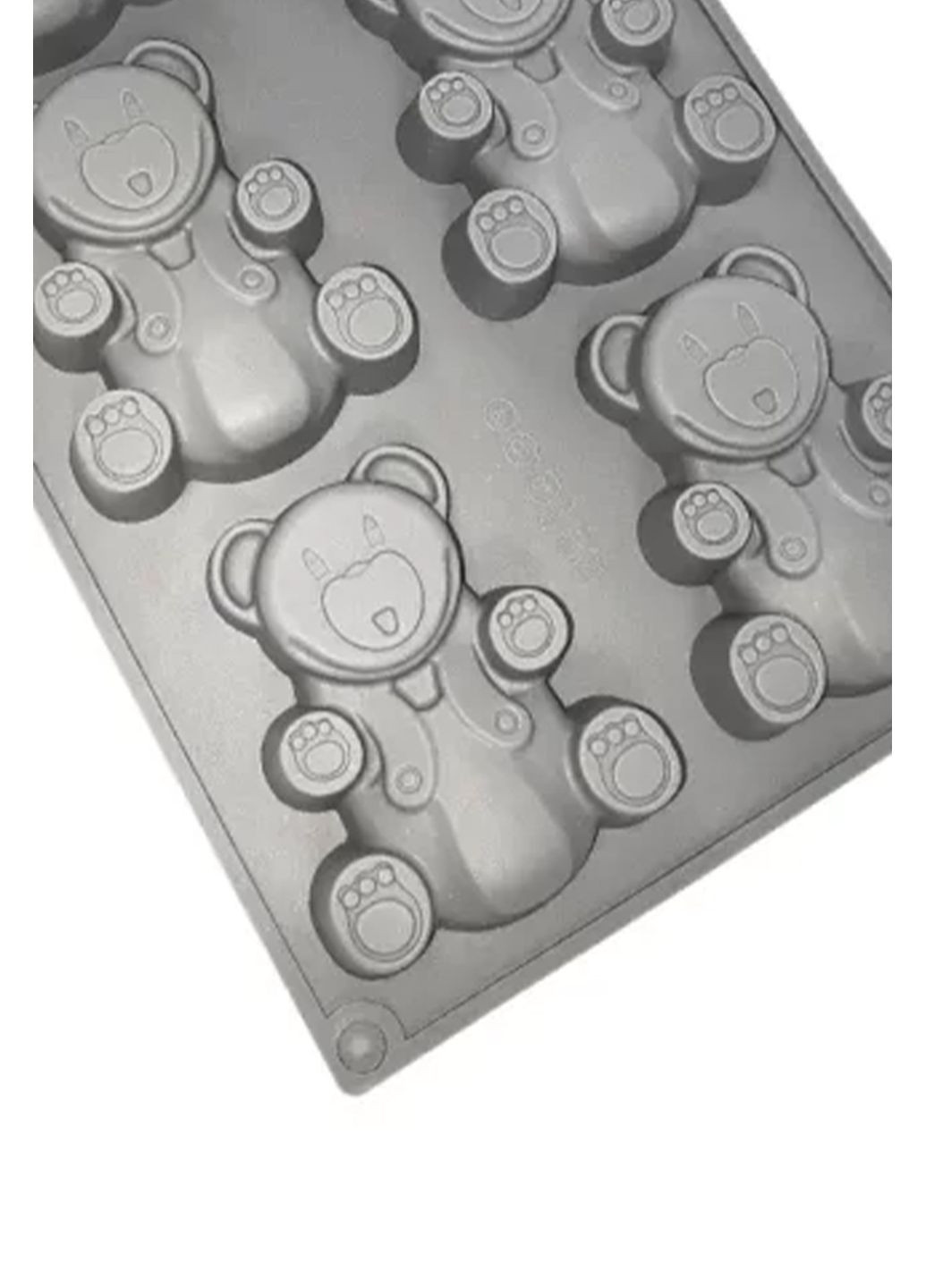 Силиконовая форма-планшет для выпечки "Мишка" цвет серый ЦБ-00247447 Profsil (296716042)