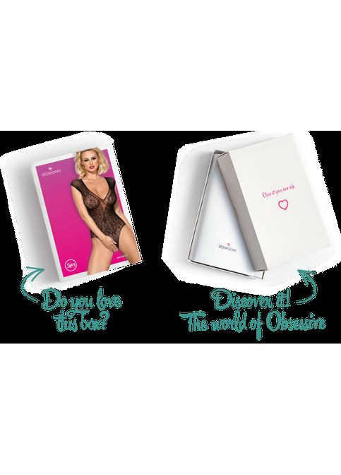 Бодістокінг із великої сітки з мереживом B112 teddy,, з доступом Obsessive (297529241)