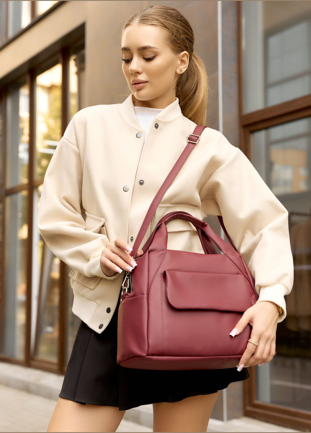 Спортивна сумка Vogue бордо Sambag (326801663)