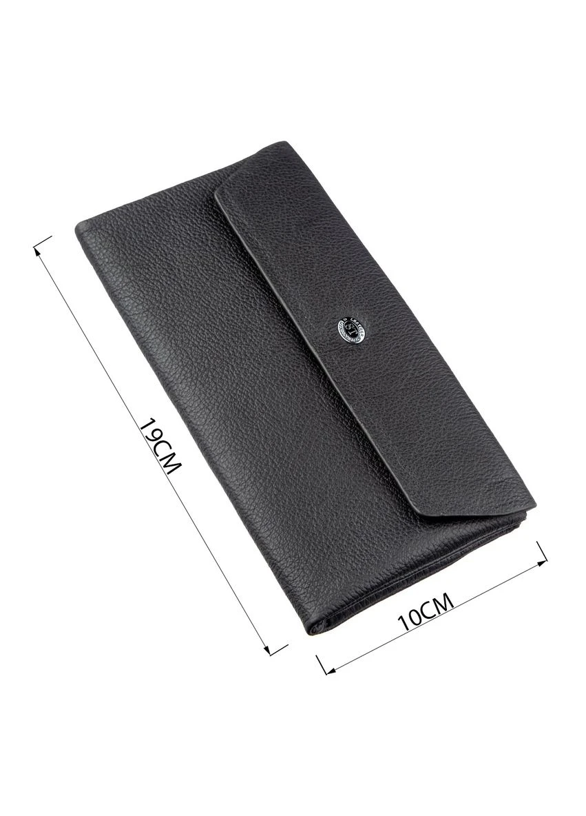 Неабиякий жіночий клатч 18842 Чорний st leather (394615790)