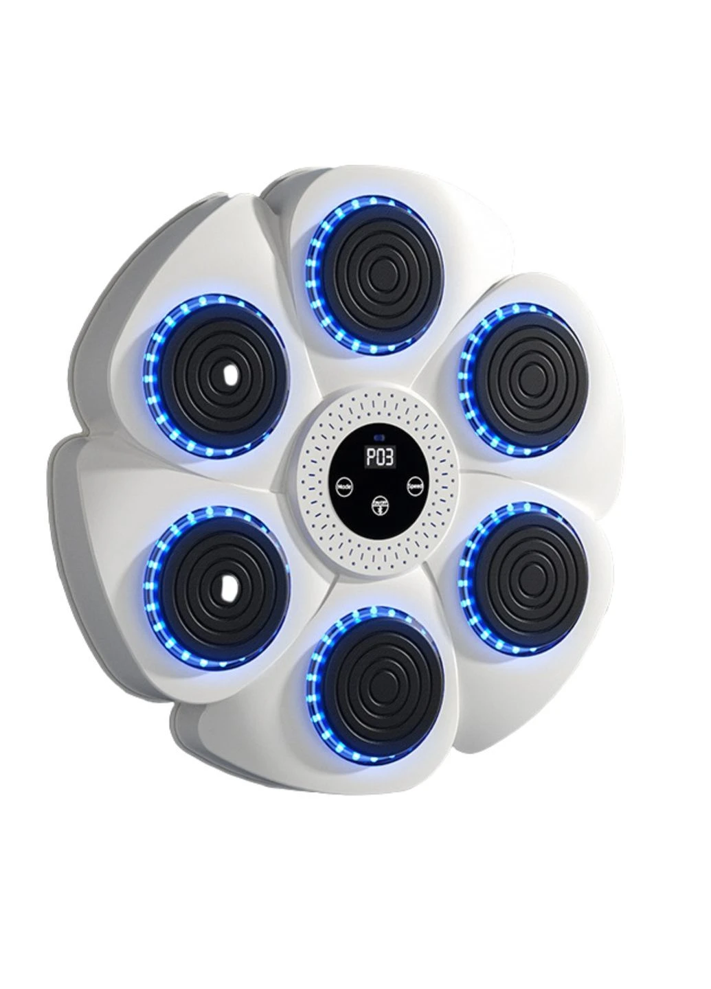 Музыкальная боксерская мишень 40 см Bluetooth настенный тренажер для бокса белый No Brand (365875627)