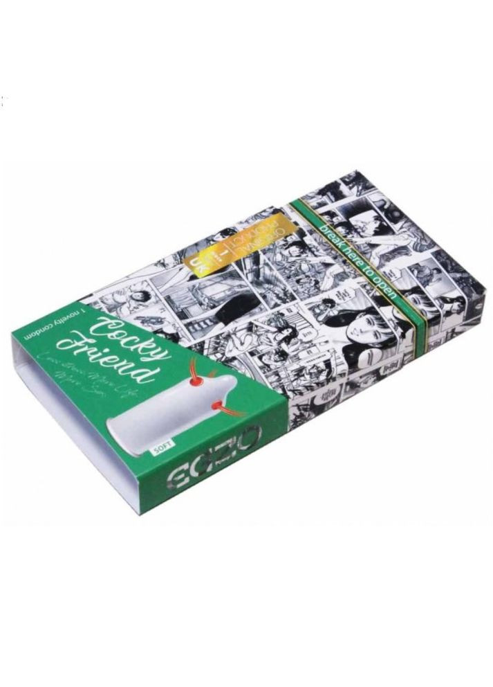 Презерватив с усиками Cocky Friend 1 шт. (новый дизайн) Egzo (298350269)