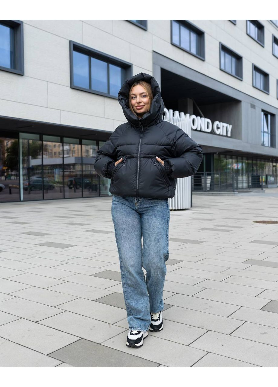 Черный зимний Пуховик Geran