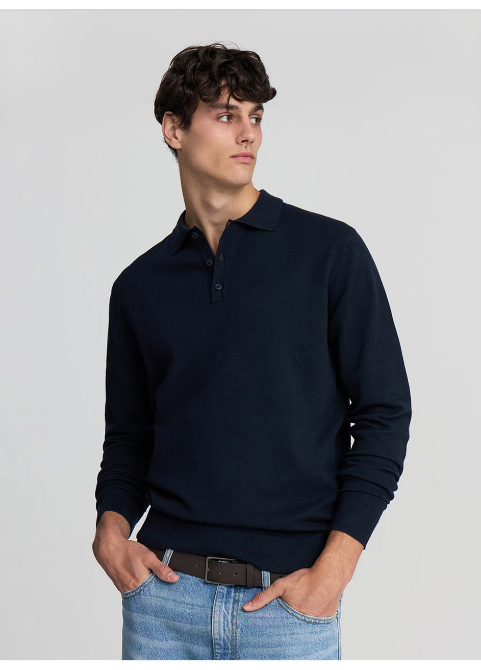 Темно-синій демісезонний светр чол Terranova