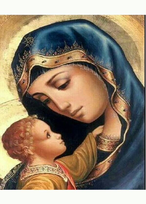 Алмазная мозаика 40x50 Икона Матерь Божья с Иисусом SP117 ColorArt (299772548)