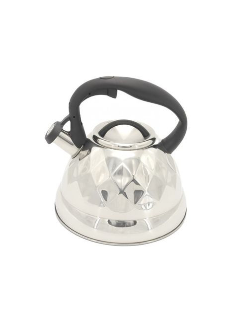 Чайник со свистком 3 л из нержавеющей стали 1368 WK А-П, черная ручка, для индукционных плит A-Plus (304546801)