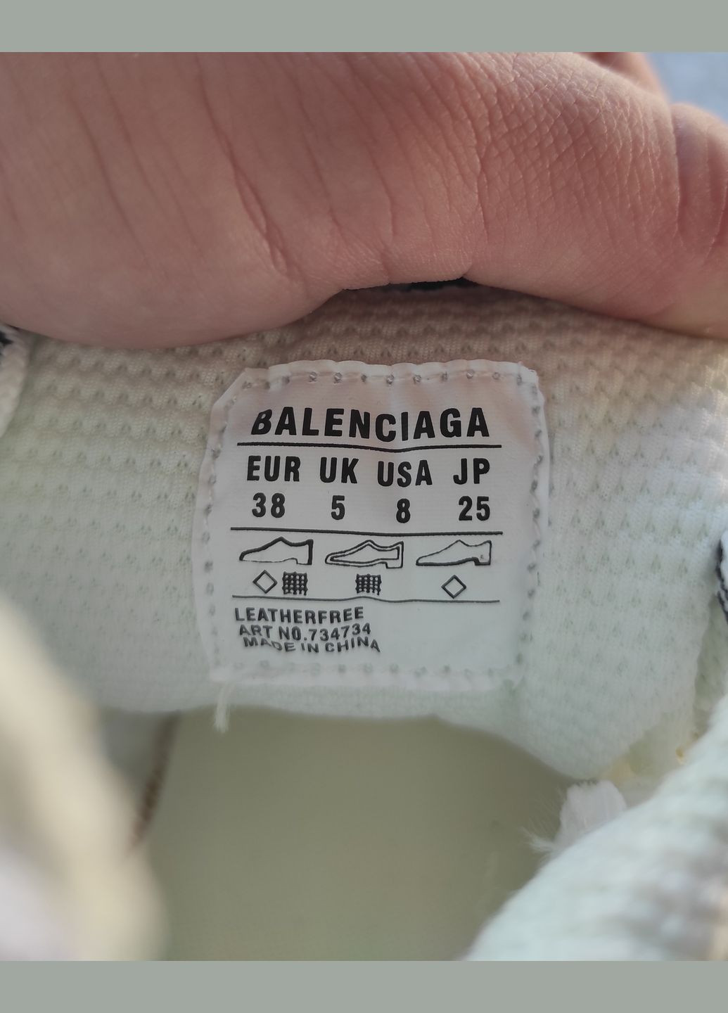 Сірі всесезонні кросівки Vakko Balenciaga 3XL White Silver
