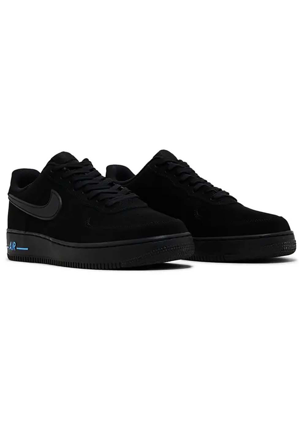 Черные демисезонные мужские кроссовки air force 1 07 черный Nike