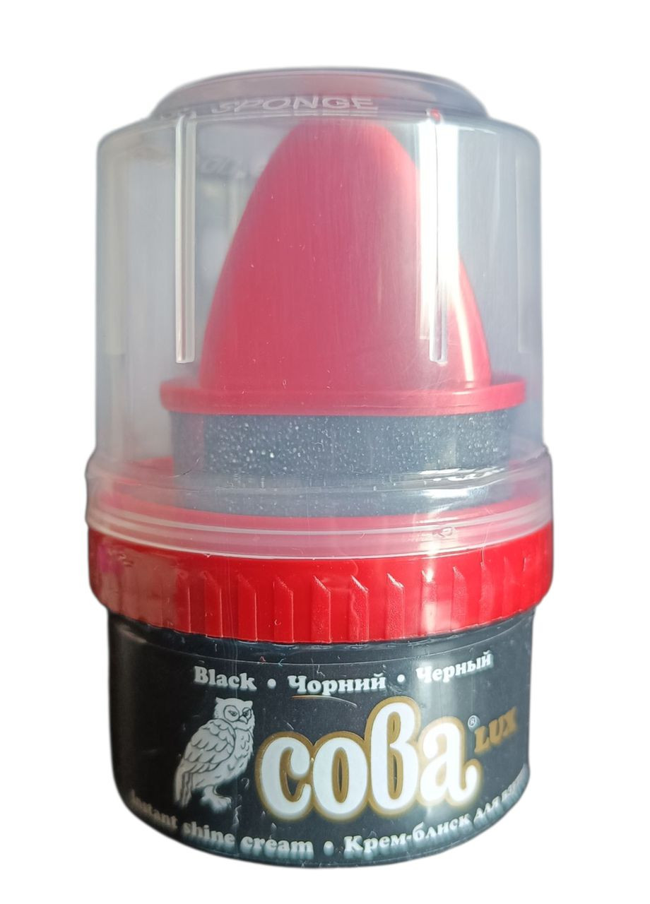 Крем для обуви с губкой 50 мл Сова (366423855)