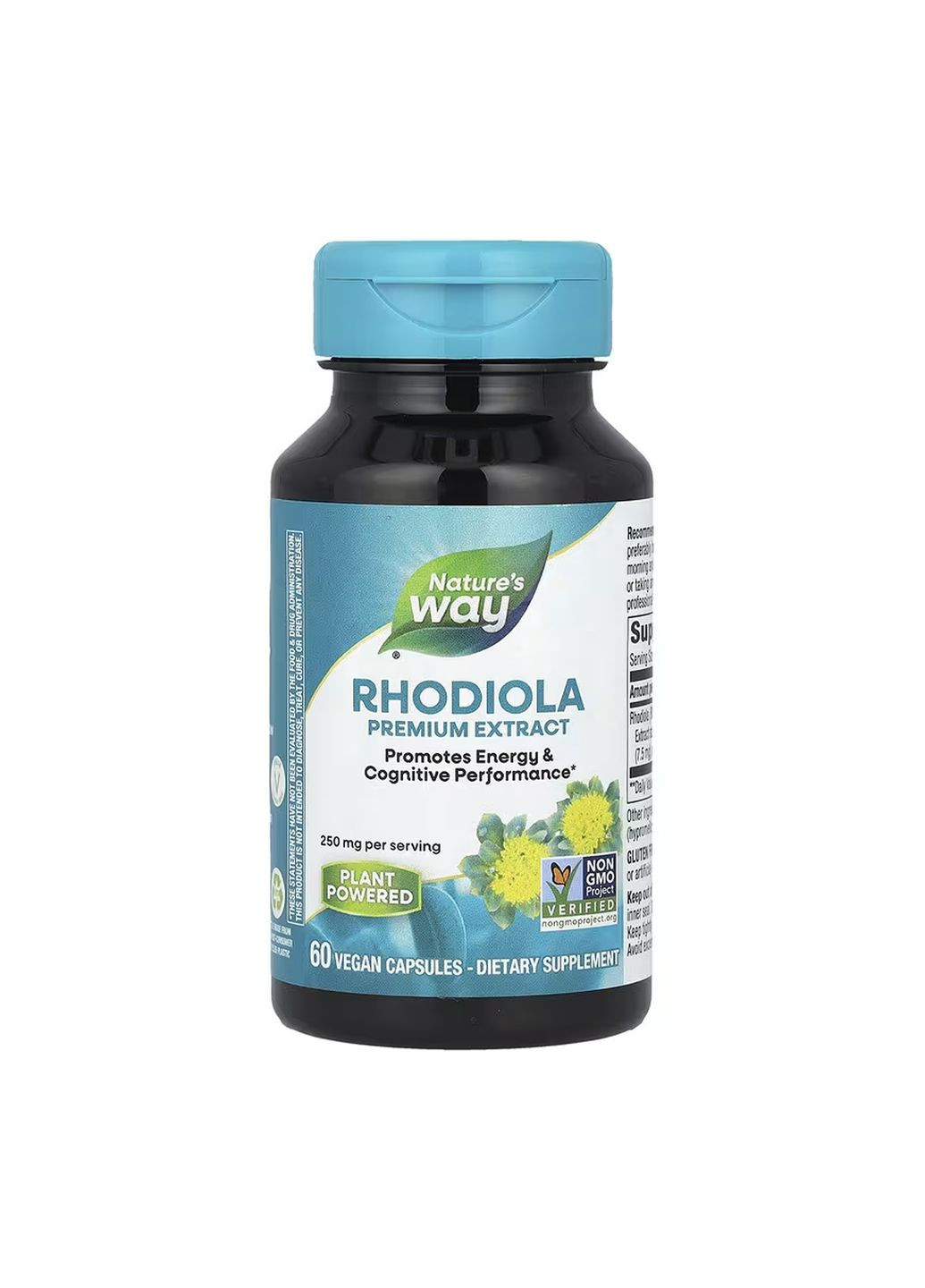 Экстракт родиолы Rhodiola Rosea 250 мг 60 капсул Nature's Way (361348538)