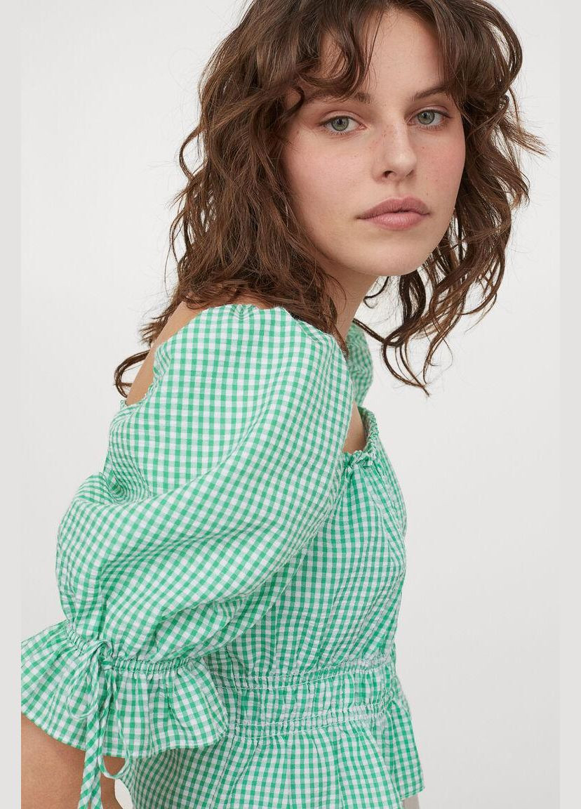 Топ лето,зеленый-белый, Divided H&M (259750540)