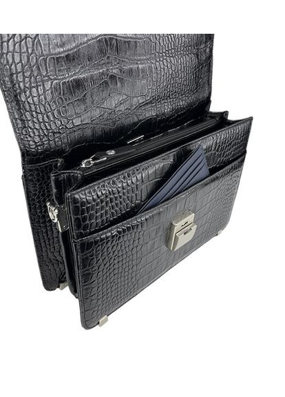 Классическая мужская барсетка из кожи под рептилию KR0625-53 Karya (303830592)