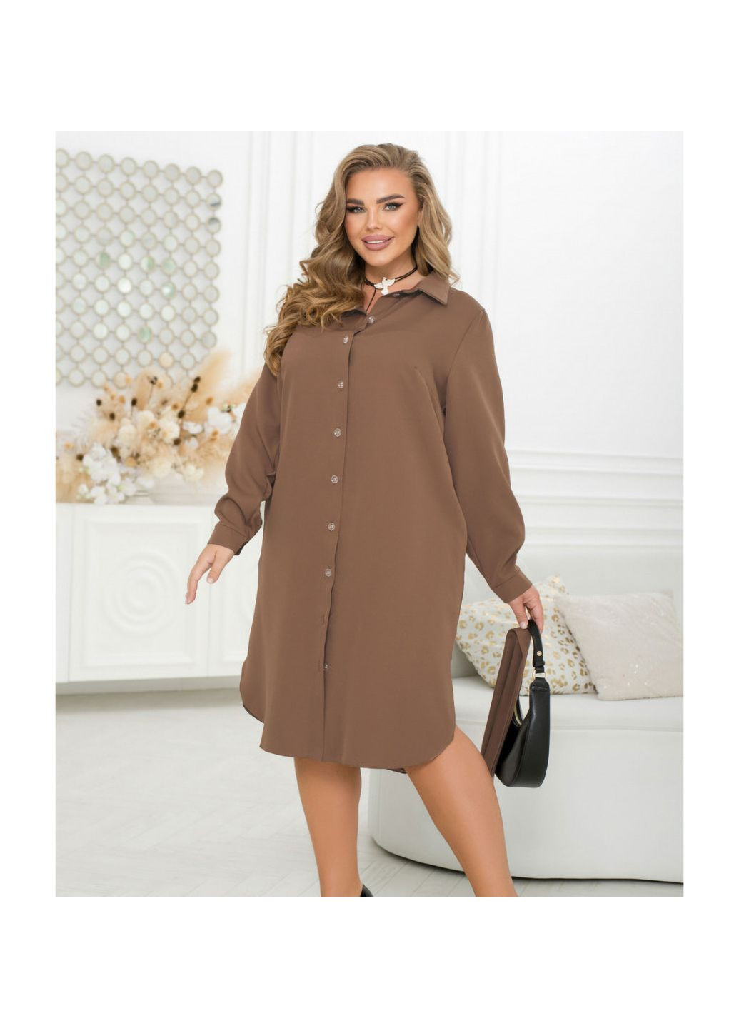 Коричневое платье Liton