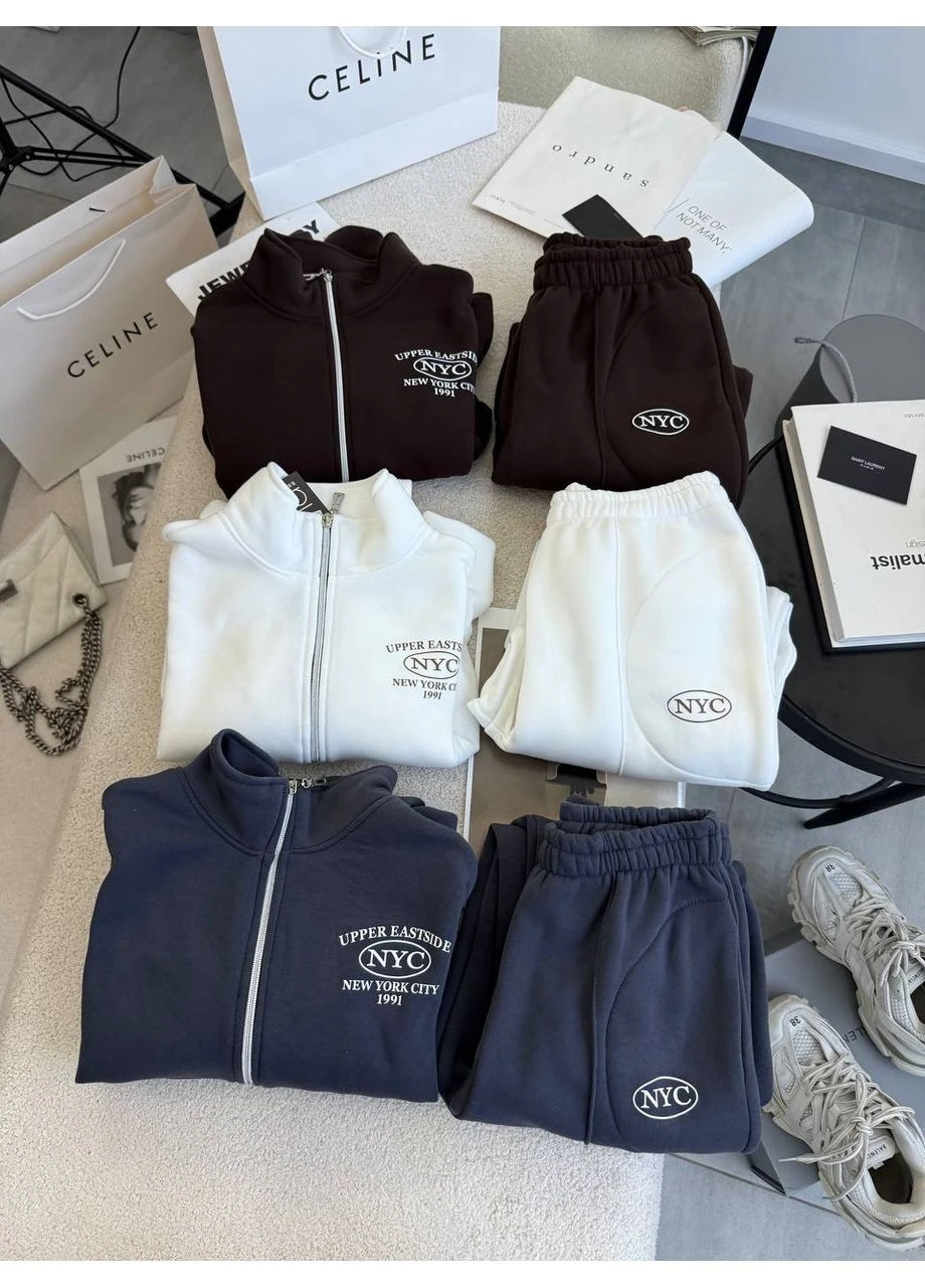 Жіночий стильний костюм кофта + джоггери, базовий oversize No Brand (386498794)