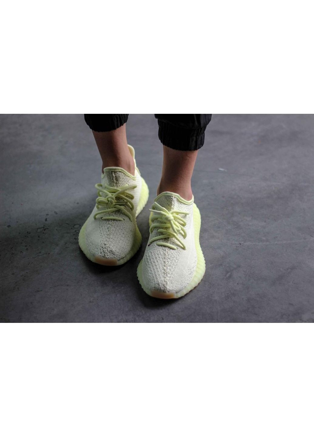 КРОССОВКИ ЖЕНСКИЕ ADIDAS YEEZY BOOST 350 V2 BUTTER АДИДАС ИЗИ БУСТ No Brand жёлтые демисезоны (367172956)