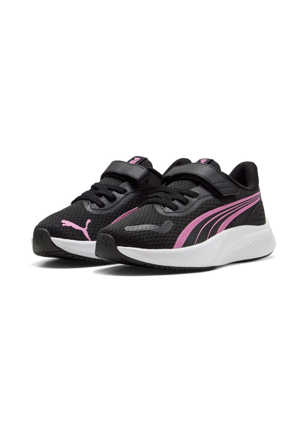 Черные всесезонные детские кроссовки pounce lite sneakers kids Puma