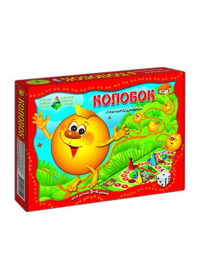 Гра-бродилка Колобок від 3 років 82500 коробка Настільні ігри ТМ Україна ЕНЕРГІЯ ПЛЮС (368833690)