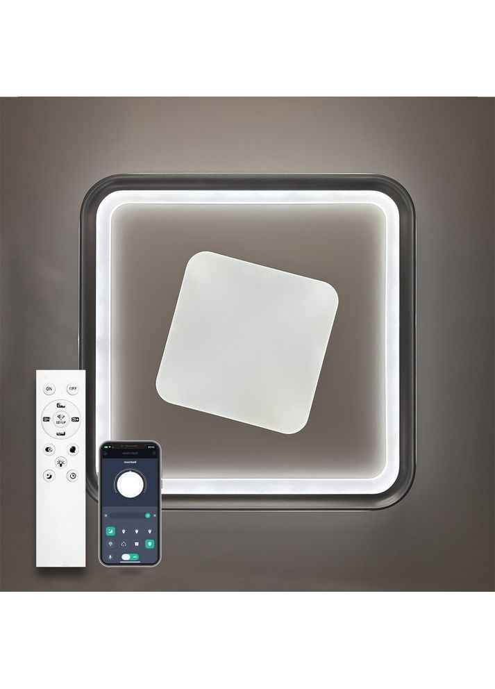 Светильник потолочный светодиодный LAKE 120W S500 APP WHITE/GRAY 220V IP20 с пультом ДУ Luminaria (370243697)