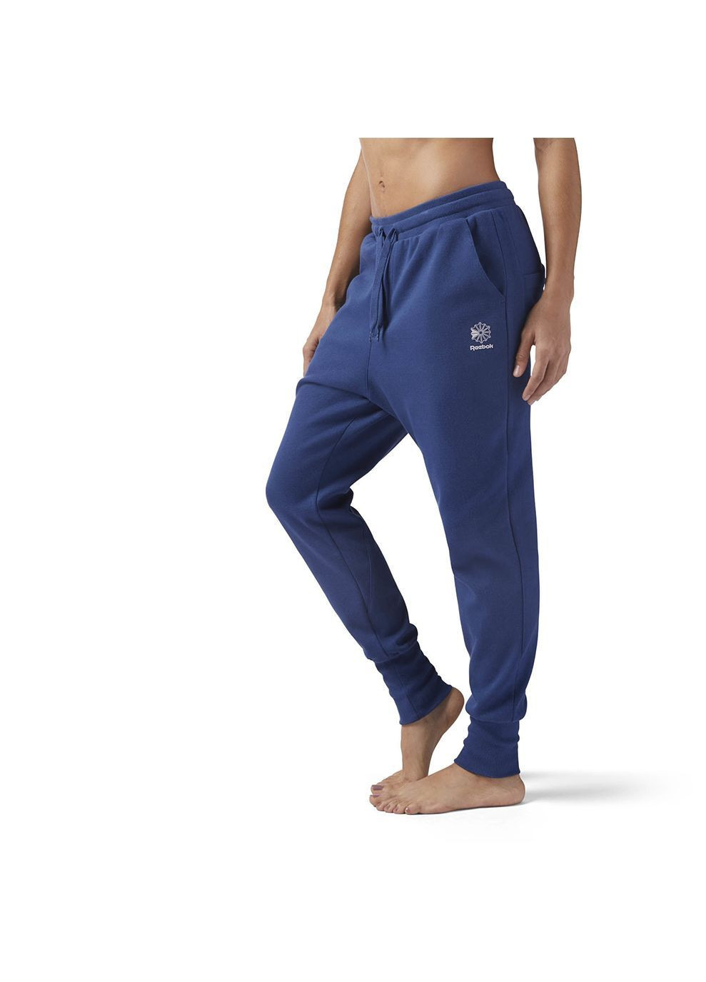 Синие спортивные демисезонные брюки Reebok