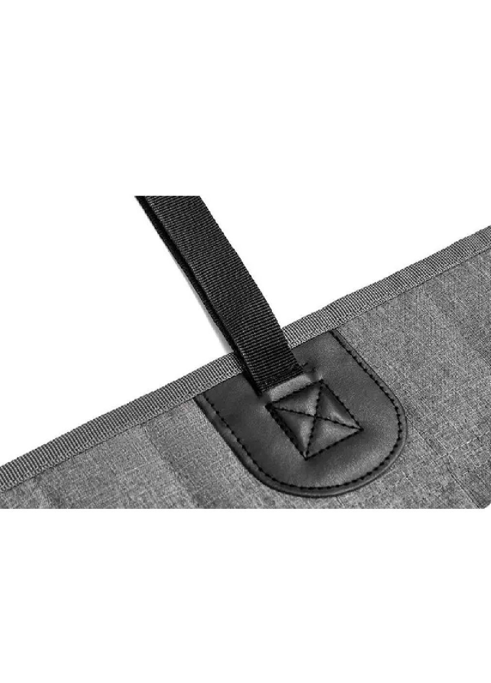 Накидка сидіння автогамак для перевезення тварин котів собак у салоні машини автомобіля 60х43х27 см (478023-Prob) Сіра Unbranded (301699334)