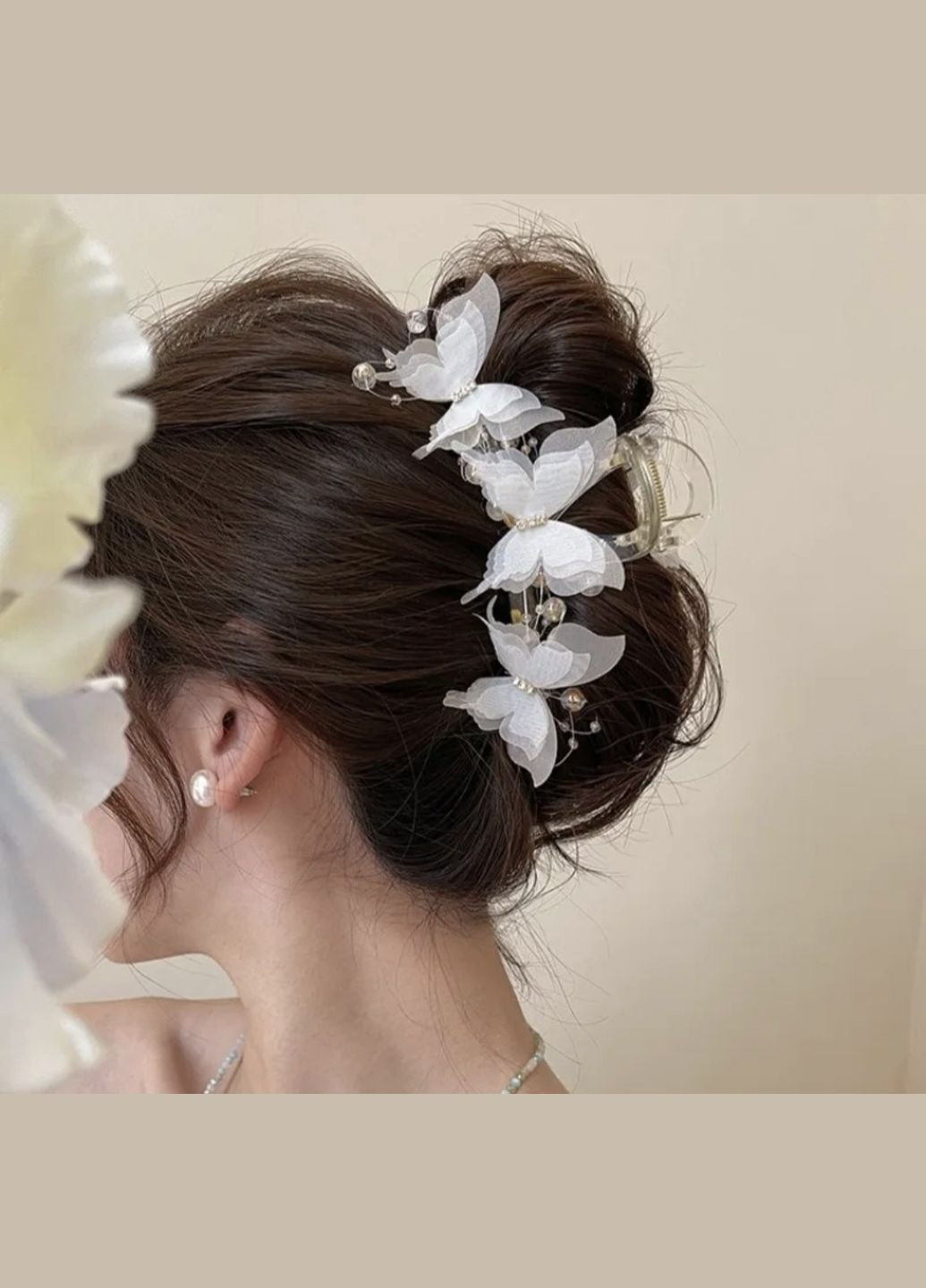 Заколка-крабик "Бабочки" China (356567446)