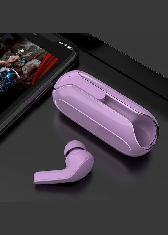 Навушники бездротові Ew39 Bright TWS фіолетові Hoco (280876563)