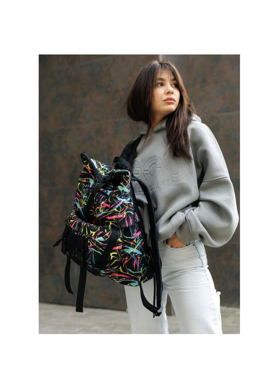 Большая женская поясная сумка бананка DynamicDart принт ABSTRACT Sambag (329692803)