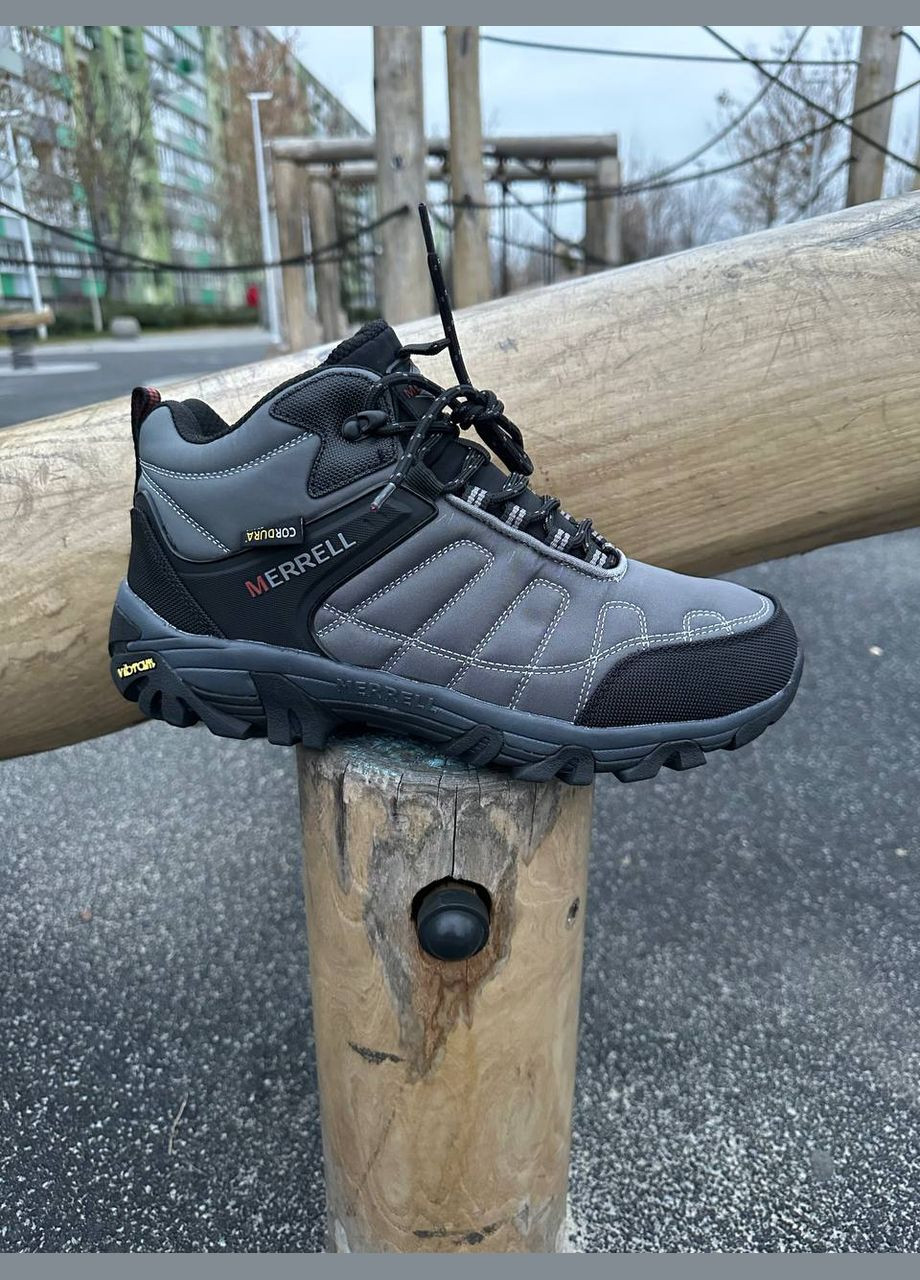 Серые зимние зимние кроссовки No Brand