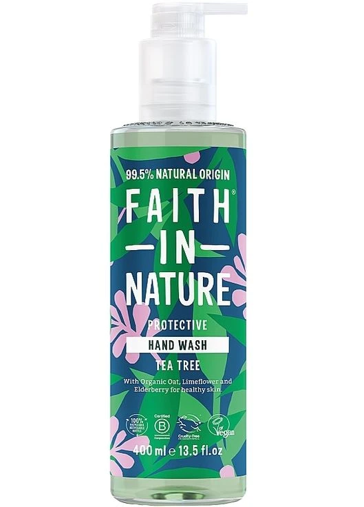 Натуральное жидкое мыло для рук с чайным деревом Protective Hand Wash Tea Tree 400ml (1448735-31735836) Faith In Nature (381341257)
