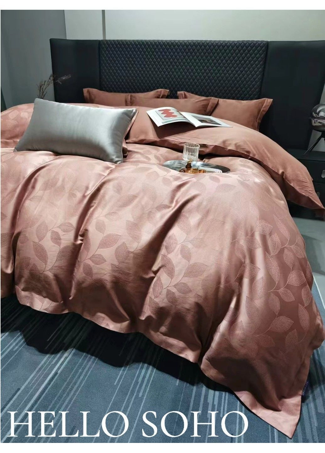 Комплект Комплект пост.білизни Євро Boutique 200*230 Leaves Cream Soho (365278151)