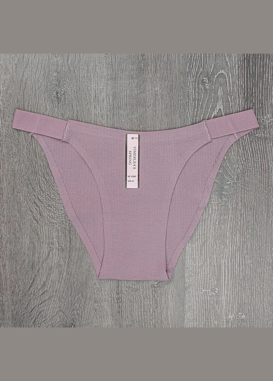 труси з натуральної бавовни в рубчик набір 4 шт No Brand Безшовні (316027827)