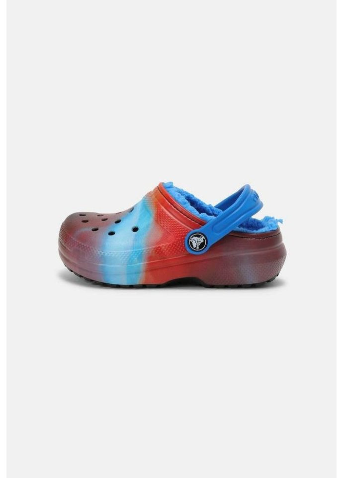Красные детские кроксы утепленные classic clog Crocs