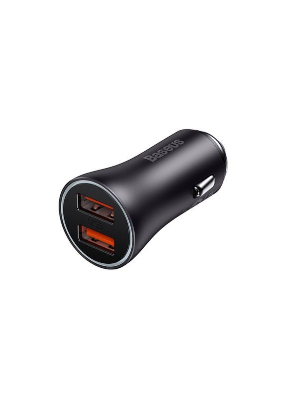 Автомобильное зарядное устройство Gold Fast Charger Car Charger U+U 60W Dark Gray (CGJM000013) Baseus Contactor Max Dual (369159746)