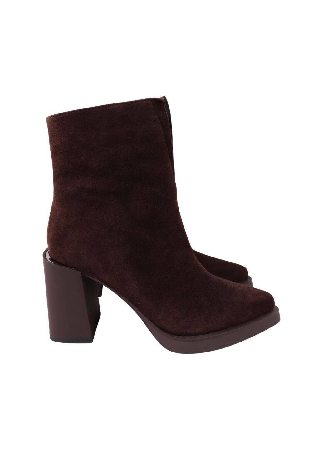 Коричневые ботильоны женские кабировые натуральная замша Lady Marcia 344-25DH
