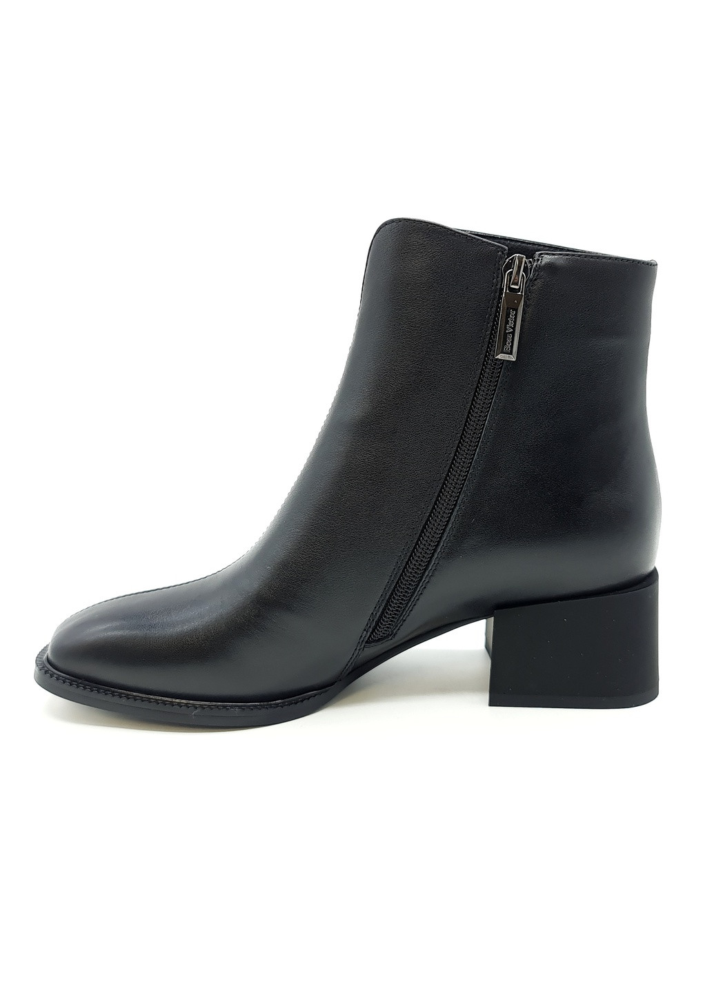 Осенние женские ботинки черные кожаные bv-18-18 23 см (р) Boss Victori