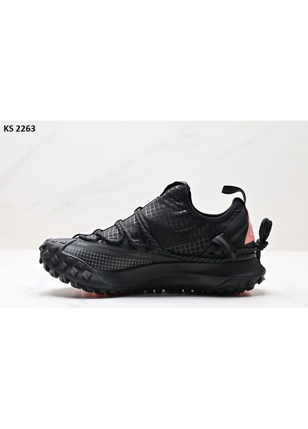 Чорні кросівки чоловічі nike acg mountain fly dark gray найк асж маунс флай чорні демісезон No Brand