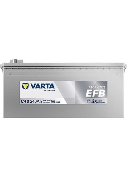 Автомобильный аккумулятор ProMotive EFB C40 6СТ-240Ah Аз 1200А (EN) 740500120 Varta (369148550)