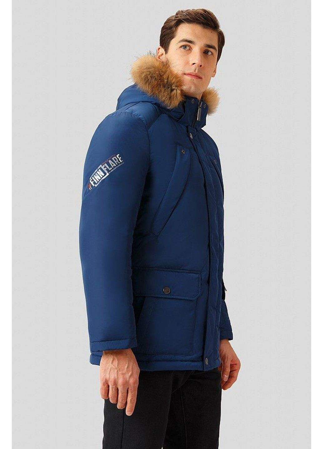 Синій зимній Пуховик Finn Flare