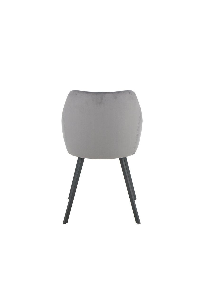 Стілець PEPIO чорний каркас/сірий Intarsio (365461263)