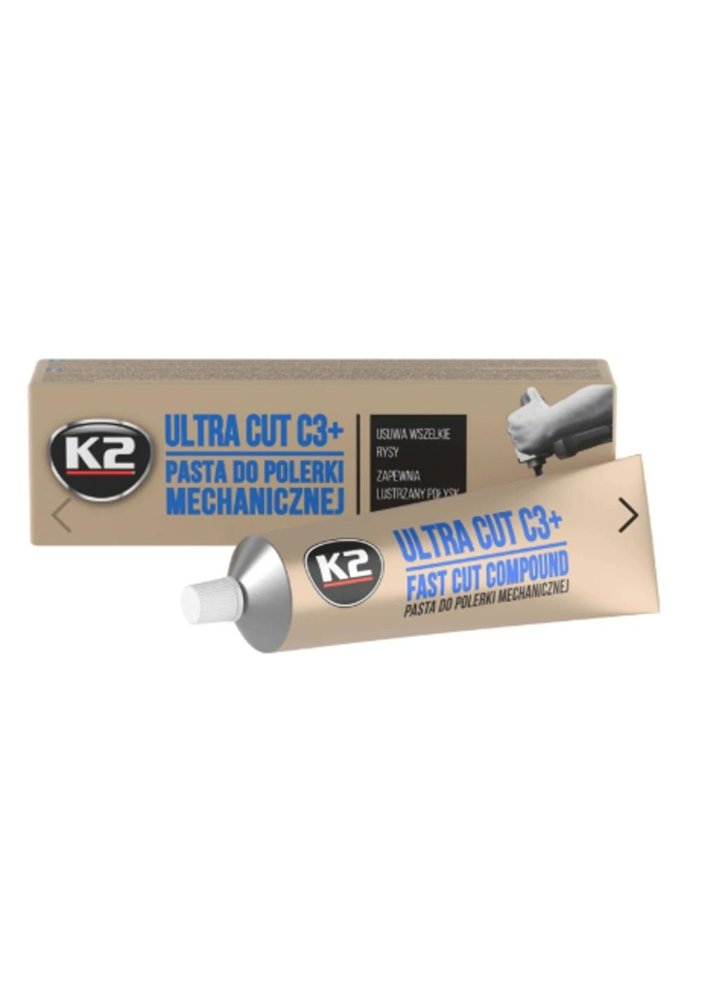 Паста для механической полировки кузова К2 Ultra Cut C3+, 100 г K2 (372943118)